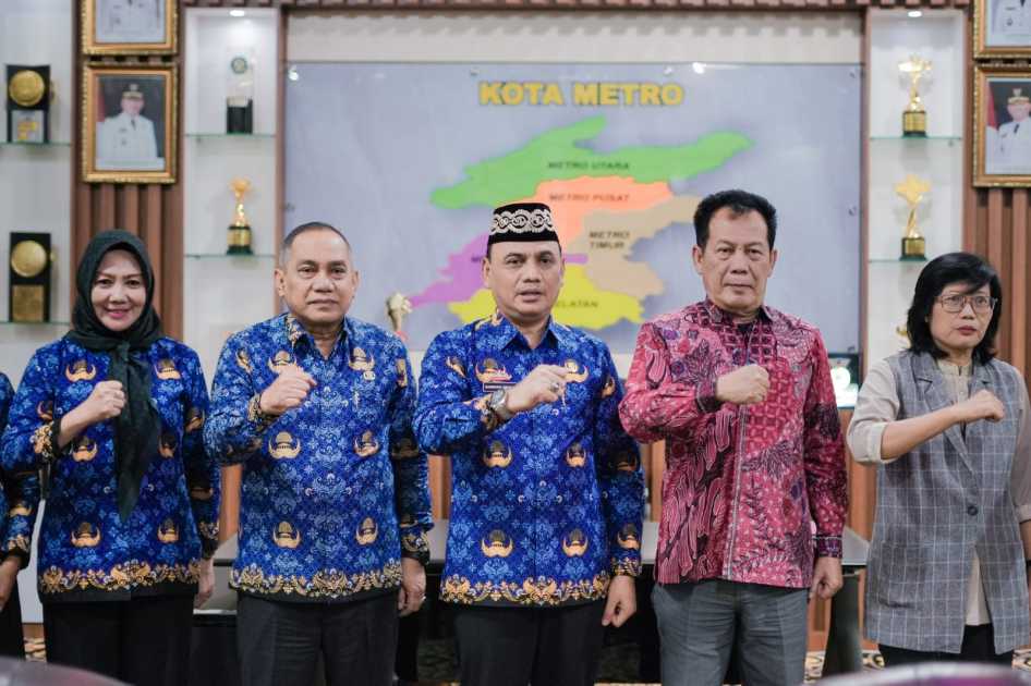 Walikota Metro Bersama Bawaslu, Jalin Keakraban Lewat Audiensi  Jalin Silaturahmi, Walikota Metro Sambut Audiensi Bawaslu