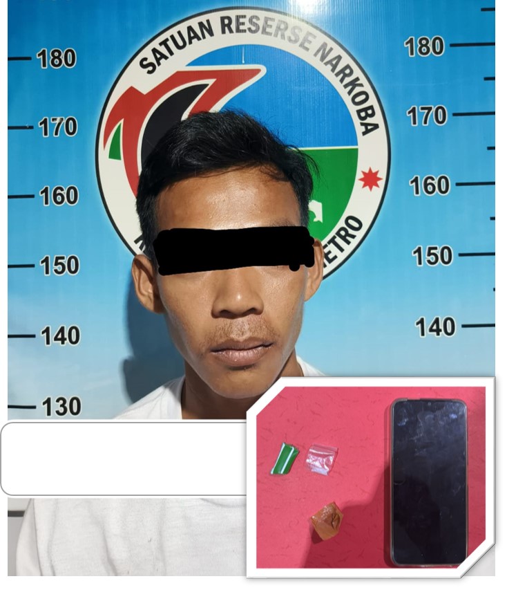 Sat Narkoba Polres Metro Amankan Seorang Pria Pemilik Barang Haram*