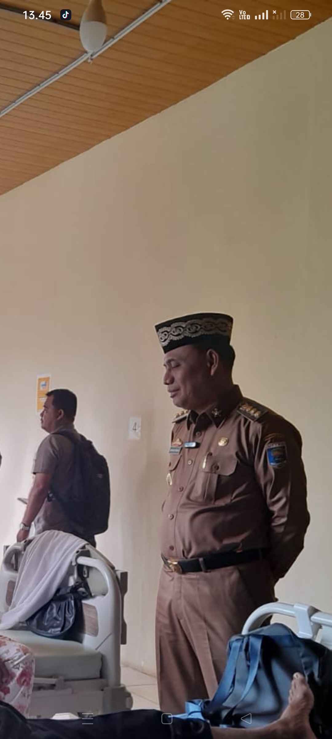 Sidak ke RSUD Banjar sari walikota dan wakil walikota Metro