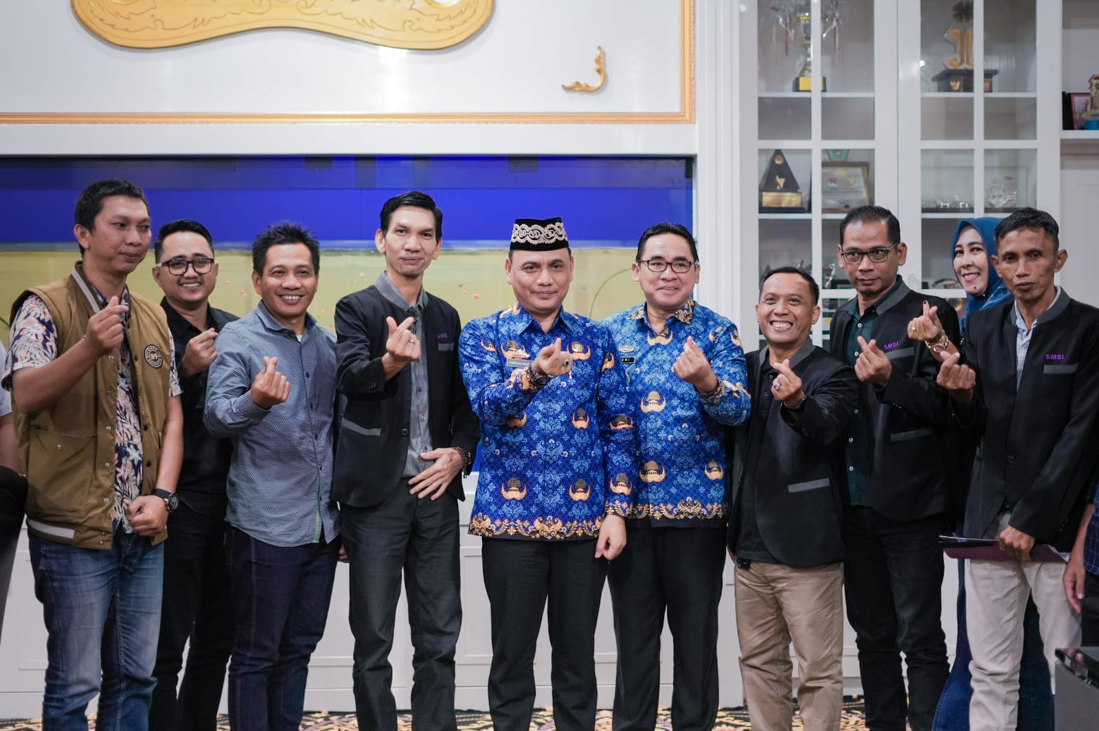 Walikota Metro terima audensi SMSI Kota metro